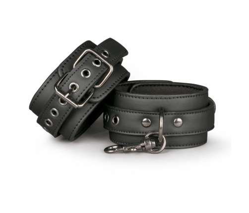 EasyToys Ankle Cuffs Faux Leather Adjustable Black 13-30cm