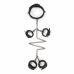 EasyToys Bondage Set - Adjustable Faux Leather Collar & Cuffs Kit