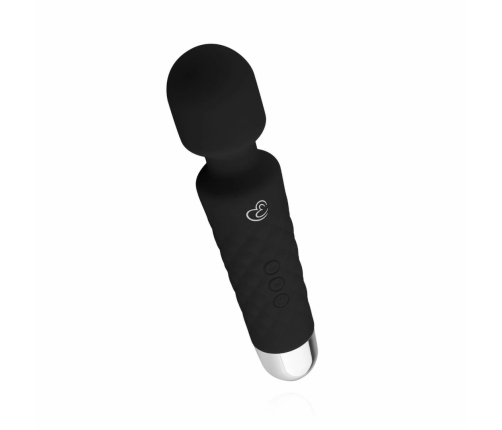 EasyToys Mini Wand Black - Compact Silicone Massager, 18 Modes