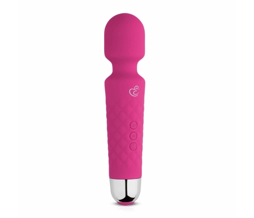EasyToys Mini Wand Massager Pink - Compact Rechargeable Silicone Model