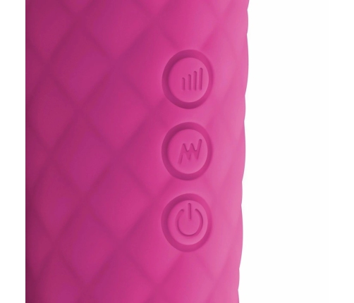 EasyToys Mini Wand Massager Pink - Compact Rechargeable Silicone Model
