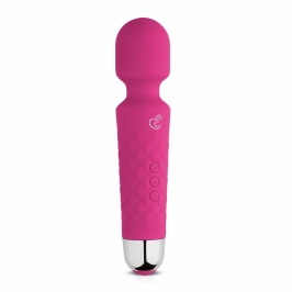 EasyToys Mini Wand Pink - Compact Rechargeable Massager, 18 Modes