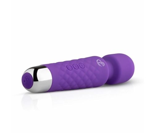 EasyToys Mini Wand Massager Purple - 18 Modes, Waterproof, Compact Design