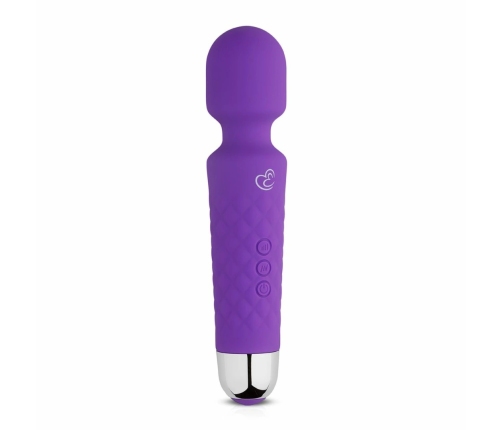 EasyToys Mini Wand Massager Purple - 18 Modes, Waterproof, Compact Design