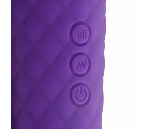 EasyToys Mini Wand Vibrator Purple - Compact Rechargeable Massager