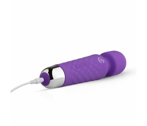 EasyToys Mini Wand Vibrator Purple - Compact Rechargeable Massager