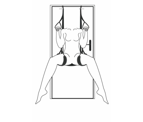 EasyToys Leg & Bum Support Adjustable Over-The-Door Intimate Swing 150kg