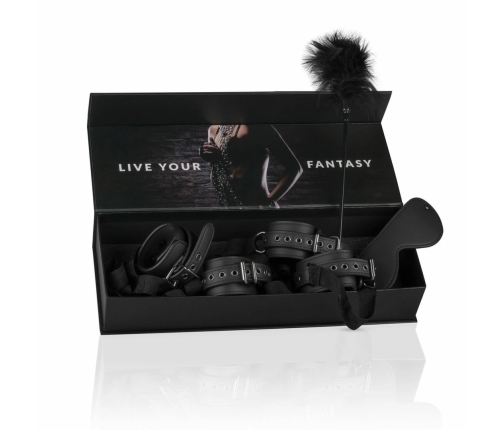 EasyToys Bondage Starter Kit - Adjustable Cuffs & Eye Mask Set