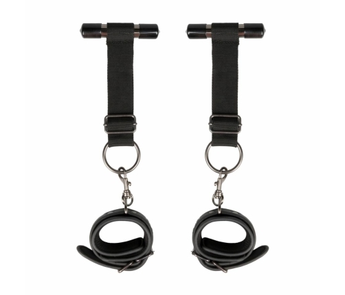 EasyToys Adjustable Over the Door Wrist Restraint System, Black