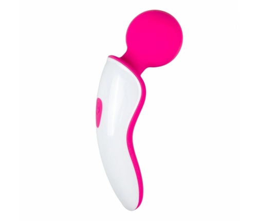 EasyToys Mini Wand Personal Massager Pink/White - Compact Rechargeable Model