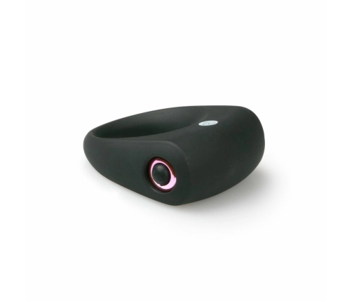 Vivid Silicone Intimate Ring with Removable Bullet Vibrator Black