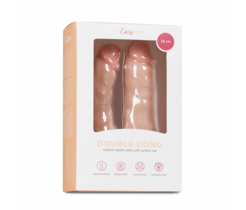 EasyToys Dual-Ended Silicone Intimate Model with Suction Cup 18 cm