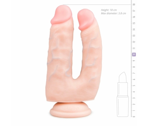 EasyToys Dual-Ended Silicone Intimate Model with Suction Cup 18 cm