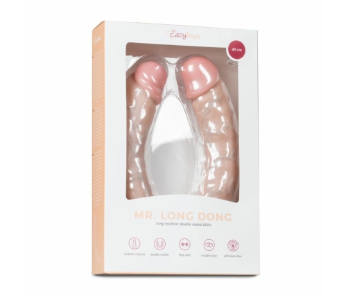 EasyToys Flexible Double-Ended Model 50 cm - Soft Silicone, Pink
