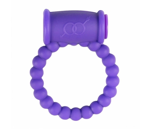 EasyToys Vibrating Intimate Ring Purple - Flexible Silicone Design