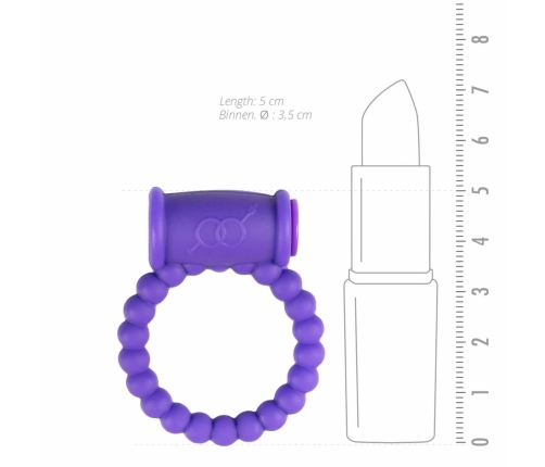 EasyToys Vibrating Intimate Ring Purple - Flexible Silicone Design