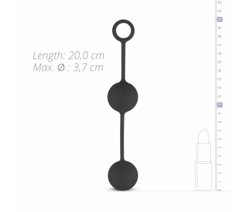 Sinner Gear Black Weighted Kegel Balls - Dual Counterweight System