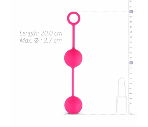 EasyToys Pink Dual Weighted Balls with Counterweight System, Silicone