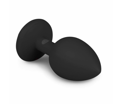 EasyToys Diamond Silicone Plug Small Black - Elegant Jewel Base Accessory