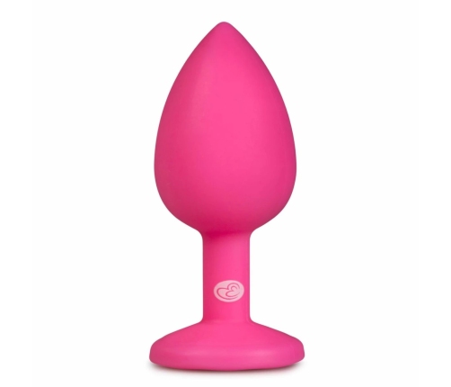 EasyToys Diamond Plug Small Pink - Silicone Intimate Accessory with Jewel Base