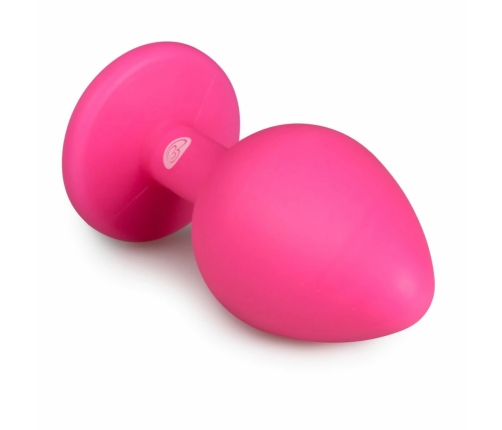 EasyToys Diamond Plug Medium Pink - Silicone Intimate Accessory with Gemstone Base