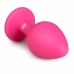 EasyToys Diamond Plug Medium Pink - Silicone Intimate Accessory with Gemstone Base
