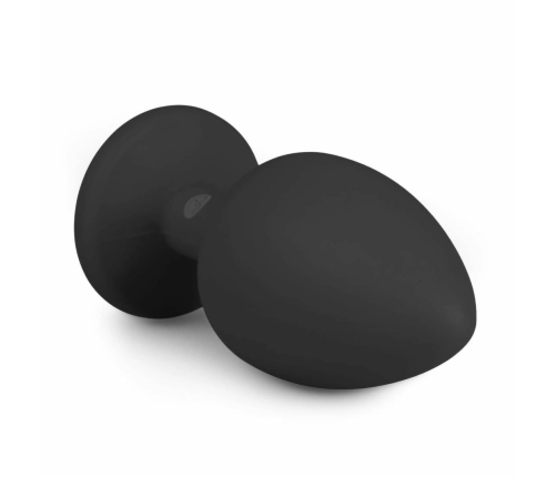 EasyToys Diamond Plug Large Black - Silicone Intimate Jewel Plug