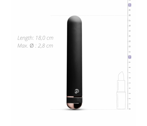 Supreme Vibe Classic Black Intimate Device With 10 Vibration Modes