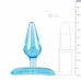 EasyToys Flexible Blue Plug with Butterfly Pattern and Suction Cup 7cm
