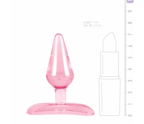Sinner Gear Pink Butterfly Mini Plug with Suction Base, 7 cm, TPE