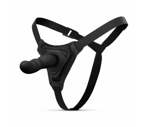 EasyToys Silicone Strap-On Set Adjustable Harness Compact Black 110cm