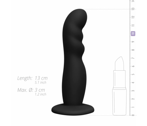EasyToys Silicone Strap-On Set Adjustable Harness Compact Black 110cm