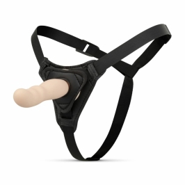 TOYJOY Strap-On System Adjustable Silicone Harness Black 18 cm