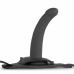EasyToys Silicone Strap-On System Adjustable Harness & Smooth Rod Black