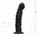 EasyToys Silicone Strap-On System - Adjustable Harness & Curved Model, Black