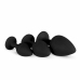 EasyToys Silicone Anal Trainer Set with Decorative Gem Black 3 pcs