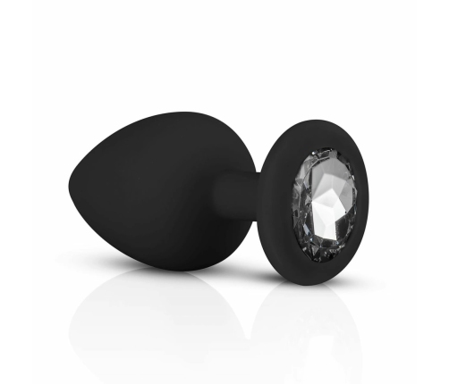 EasyToys Silicone Anal Trainer Set with Decorative Gem Black 3 pcs