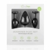 EasyToys Silicone Anal Trainer Set with Decorative Gem Black 3 pcs