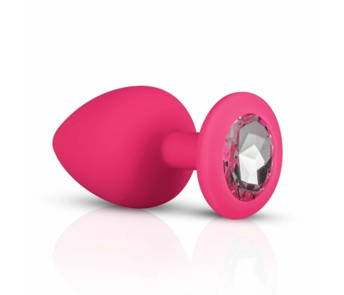 EasyToys Silicone Jewel Plug Set Pink - 3 Sizes, Decorative Base