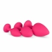 EasyToys Silicone Jewel Plug Set Pink - 3 Sizes, Decorative Base