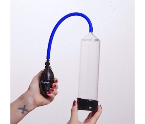 EasyToys Intimate Vacuum System with Squeeze Ball, Black, Measurement Scale