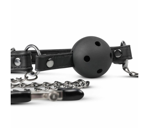 EasyToys Adjustable Open Ball System with Chain-Linked Clamps, Black