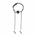 EasyToys Adjustable Open Ball System with Chain-Linked Clamps, Black