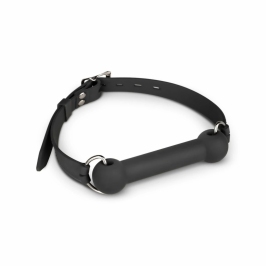 EasyToys Silicone Bit Gag - Adjustable Comfort Model, Black