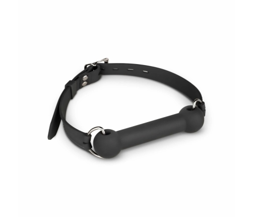 EasyToys Silicone Bit Gag - Adjustable Comfort Model, Black