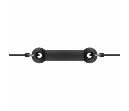 EasyToys Silicone Bit Gag - Adjustable Comfort Model, Black