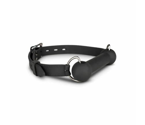 EasyToys Silicone Bit Gag - Adjustable Comfort Model, Black