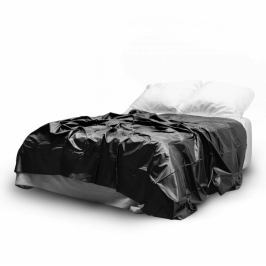 EasyToys Waterproof Vinyl Sheet 180x230 cm - Black Protective Cover