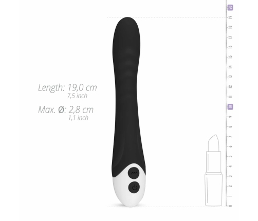 EasyToys Lunar Vibe Black Intimate Device - 10 Vibration Modes, Compact