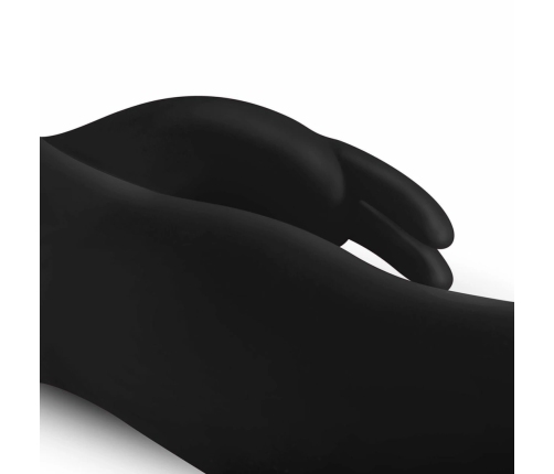 EasyToys Mad Rabbit Silicone Intimate Massager Black, Multi-Speed
